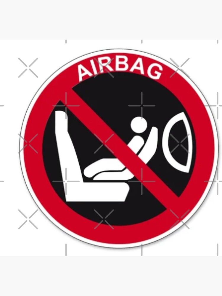 "airbag" Sticker by smalldrawing Redbubble