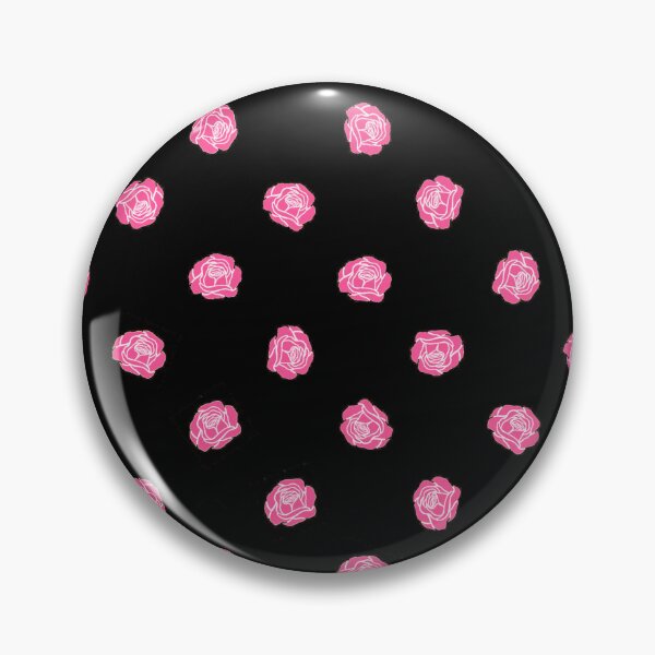 Item preview, Little pink roses on black. designed and sold by saint-shores.