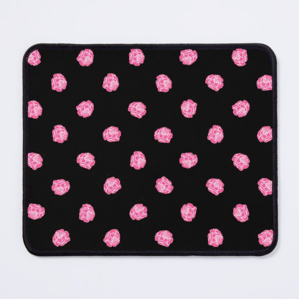 Item preview, Little pink roses on black. designed and sold by saint-shores.
