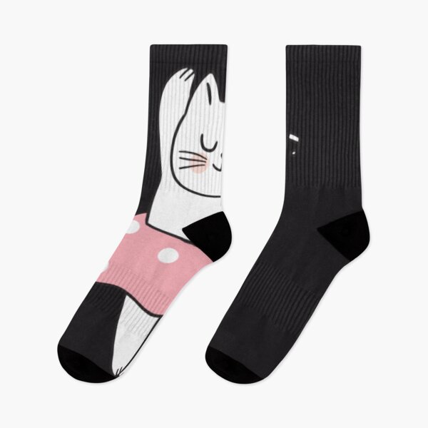 Aperçu de l'œuvre chat heureux danse stickers créée et vendue par boutiquati.
