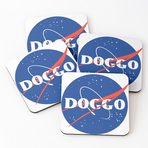 Item preview, Doggo, Nasa Inspired logo, quality logo, Guaranteed best gift for all dog lovers designed and sold by Galactic Fur Baby Federation.