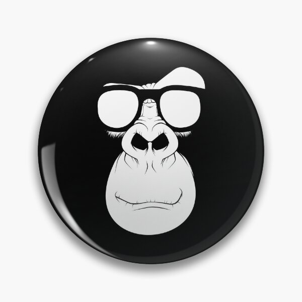 Item preview, Monkey with Glasses Black and White designed and sold by tanabe.