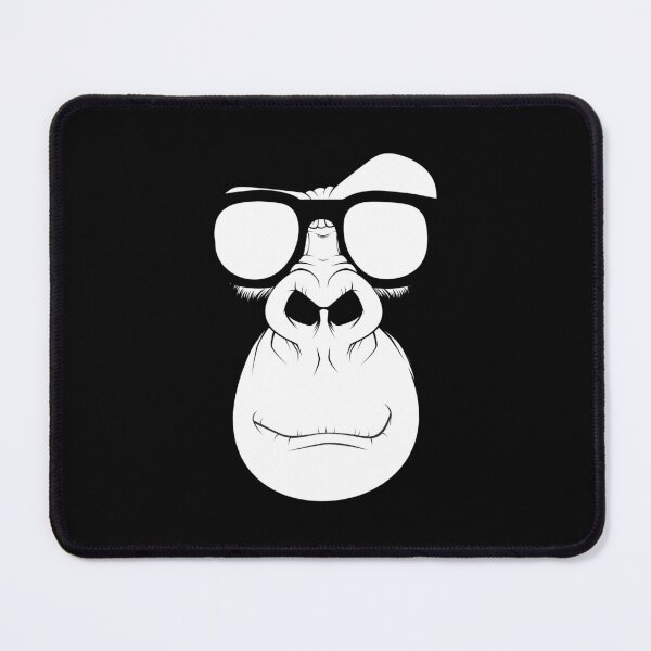 Item preview, Monkey with Glasses Black and White designed and sold by tanabe.