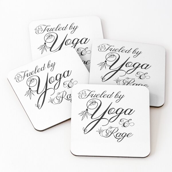 Item preview, Fueled by Yoga and Rage: Black Print designed and sold by casiel1969.