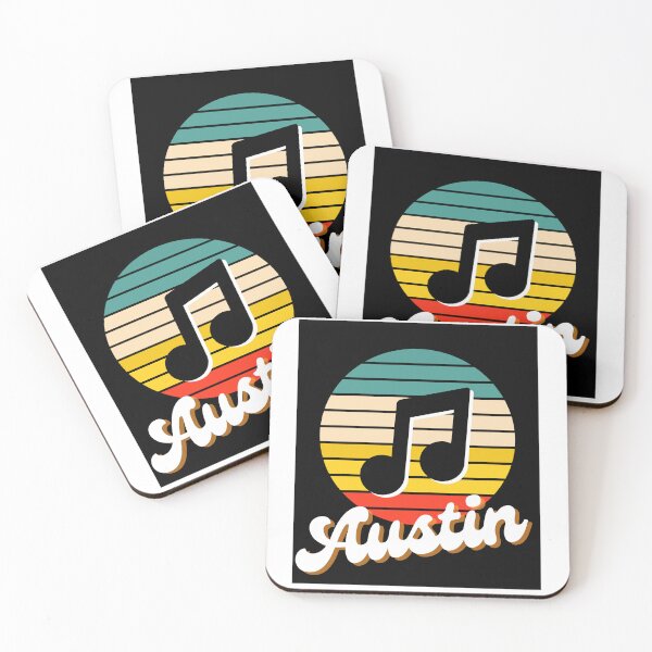 Item preview, Austin Music Festival, Live Music, Musical Notes, Retro Austin designed and sold by DeeATX.