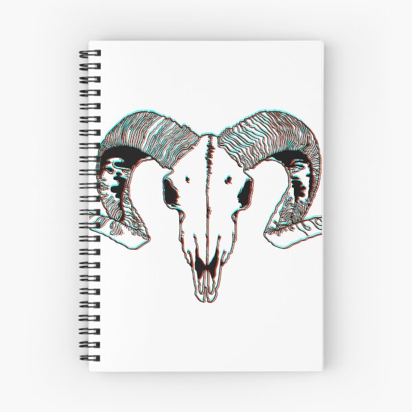 Item preview, Glitch Ram Skull designed and sold by CarinaMillerArt.