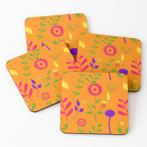 Item preview, leafy floral background designed and sold by hutofdesigns.