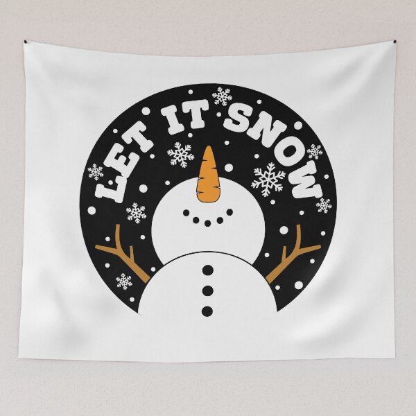 Item preview, Let it Snow Snowman Christmas designed and sold by BlackSnowShop.