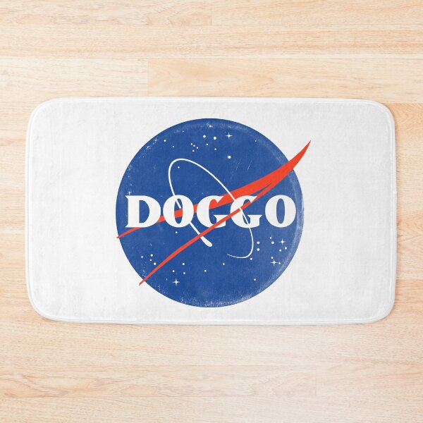 Item preview, Doggo, Nasa Inspired logo, quality logo with grunge texture, Guaranteed best gift for all dog lovers designed and sold by Galactic Fur Baby Federation.