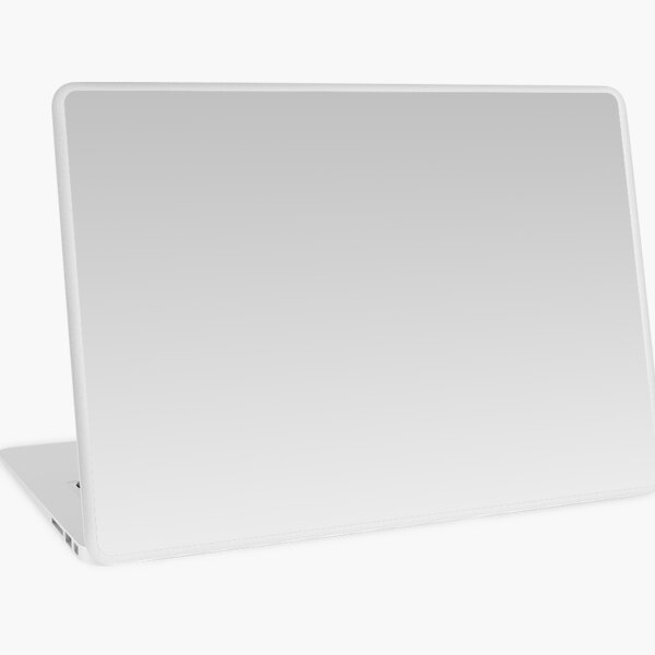 Gray, white Ombre. Laptop Skin