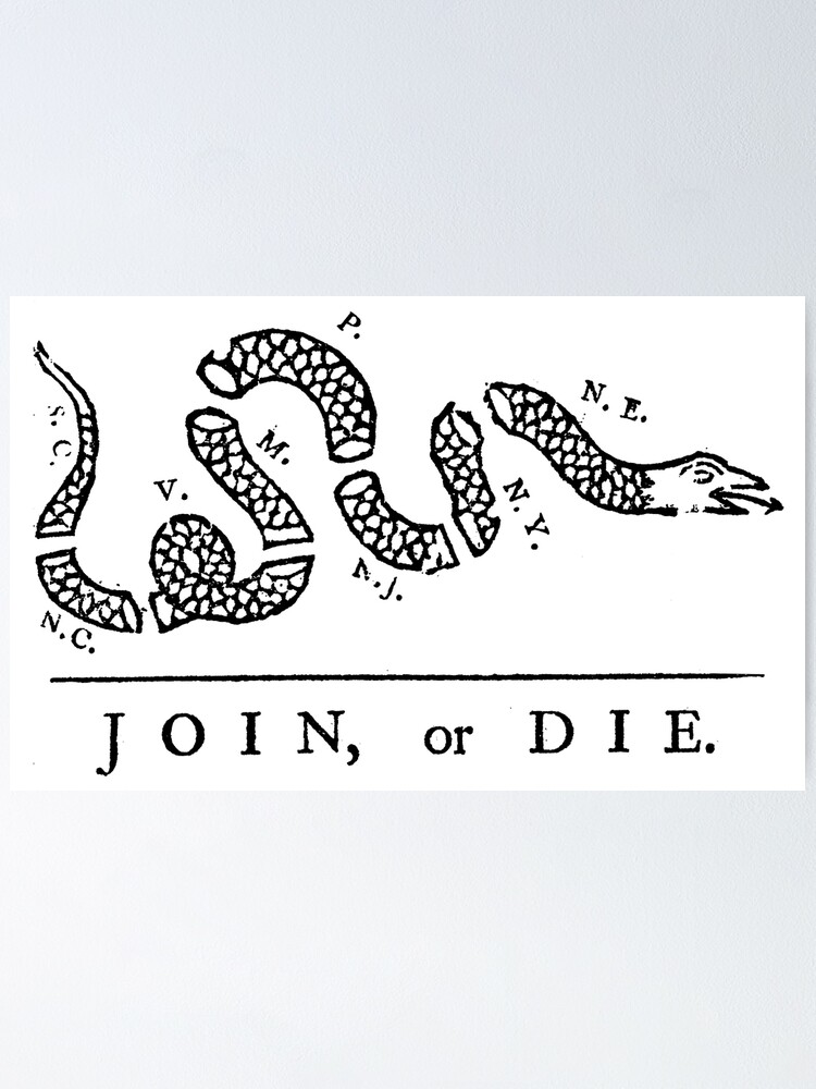 join-or-die-political-cartoon-benjamin-franklin-in-black-poster-by-tomsredbubble-redbubble