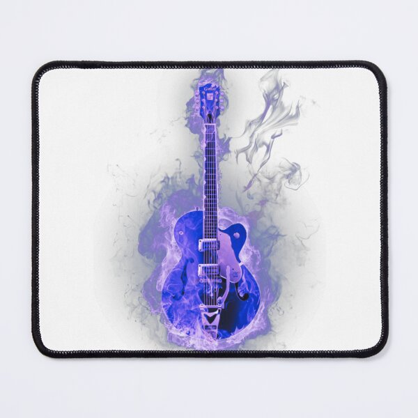 Item preview, Guitar in blue fire designed and sold by zeljana0504.