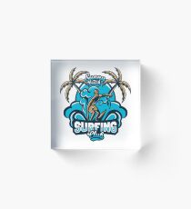 Surfing Club Acrylic Block
