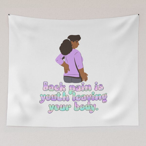Item preview, Back pain funny quote saying designed and sold by Emotionville.