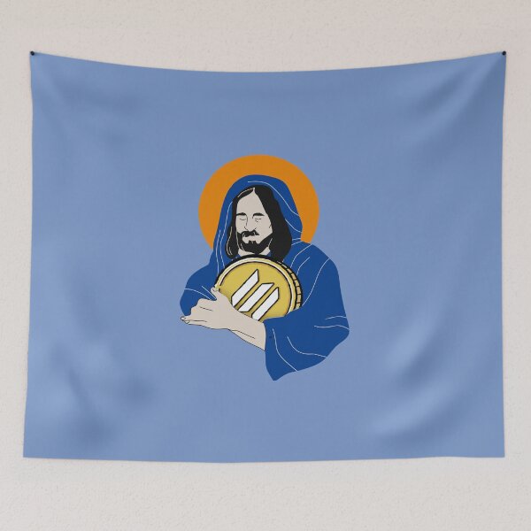 Item preview, Jesus loves Crypto Solana SOL designed and sold by Crypmetal.