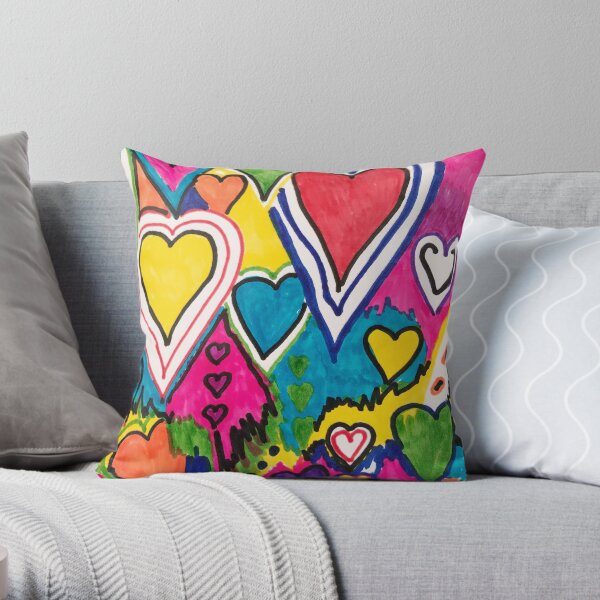 Oh My Heart Throw Pillow