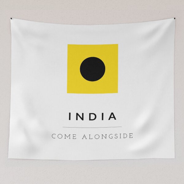 Item preview, Nautical Flag: India designed and sold by Caleb Faires.