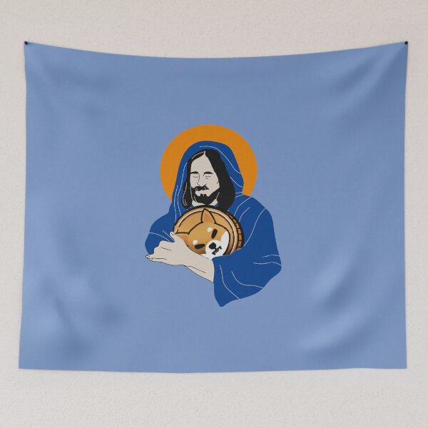 Item preview, Jesus loves Crypto Shiba Inu designed and sold by Crypmetal.