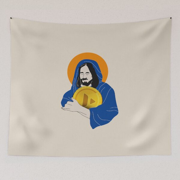Item preview, Jesus loves Crypto Avalanche AVAX designed and sold by Crypmetal.