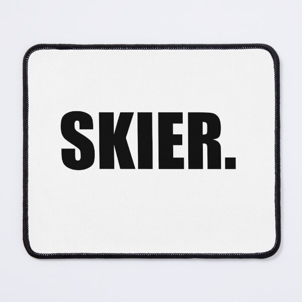 Item preview, Skier, Period. (Black) designed and sold by SkiBumArt.