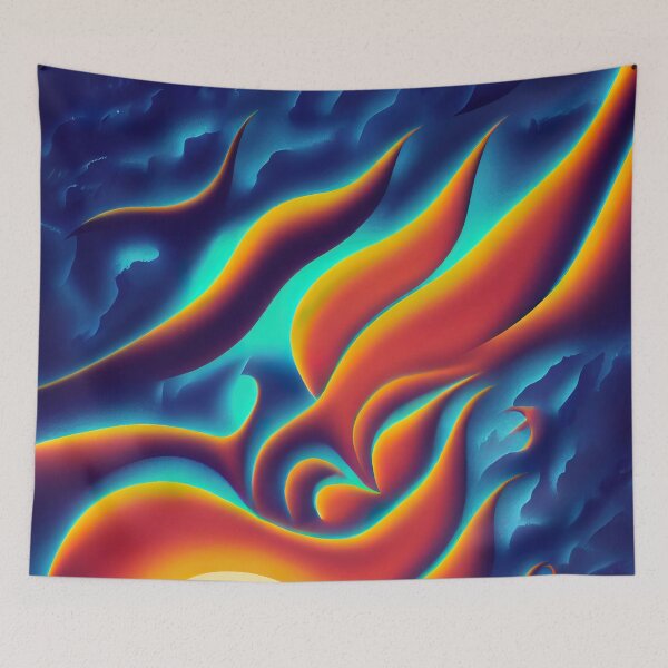 Item preview, Colorful neon flames designed and sold by ComicsFactory.