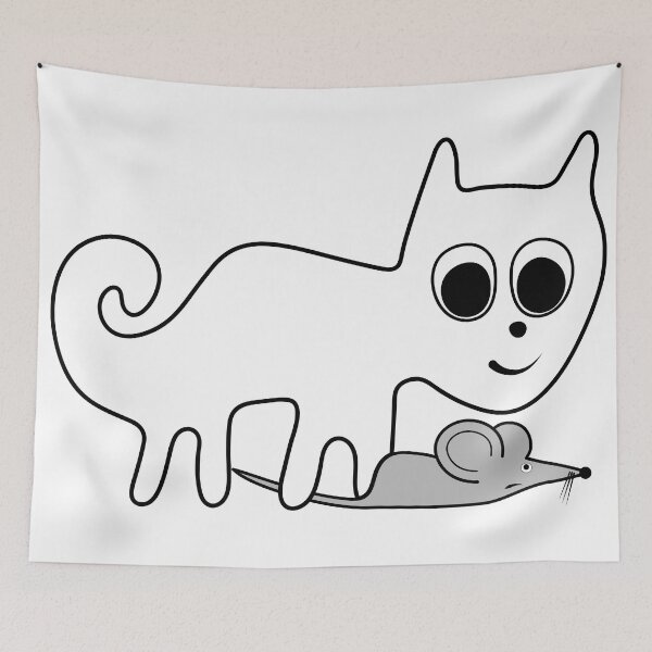 Item preview, Hunting white cat from Nazca designed and sold by siloto.