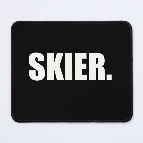 Item preview, Skier, Period. (White) designed and sold by SkiBumArt.