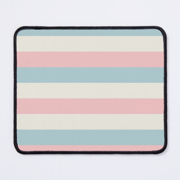Item preview, 3 DUCK EGG BLUE, BABY PINK and CREAM Horizontal STRIPES designed and sold by RachelMacht.