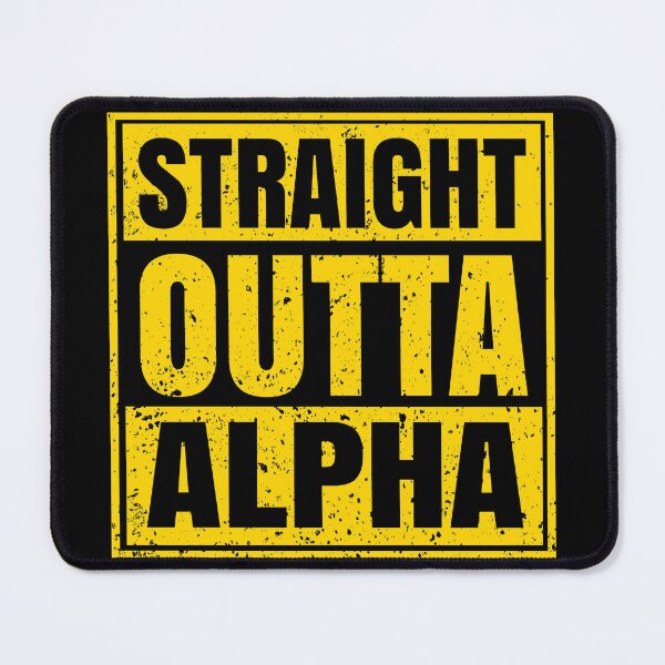 Item preview, Straight Outta Alpha Retro Tee Design designed and sold by Mahdi HAMANI.