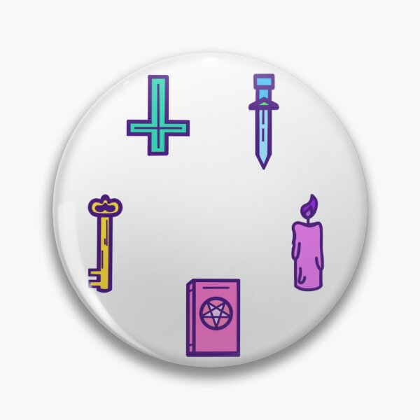Item preview, Occult objects (neon) designed and sold by WildFox111.