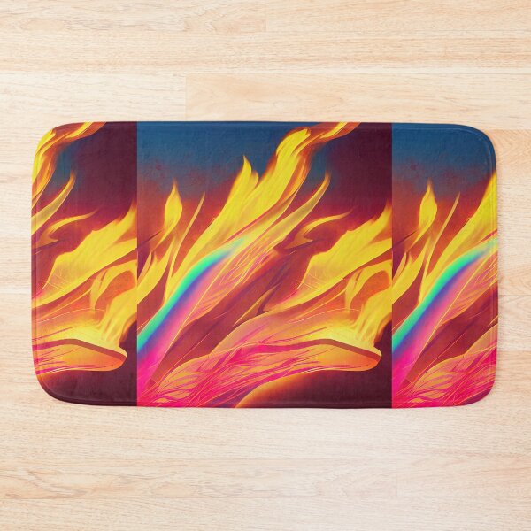 Item preview, Colorful neon flames designed and sold by ComicsFactory.