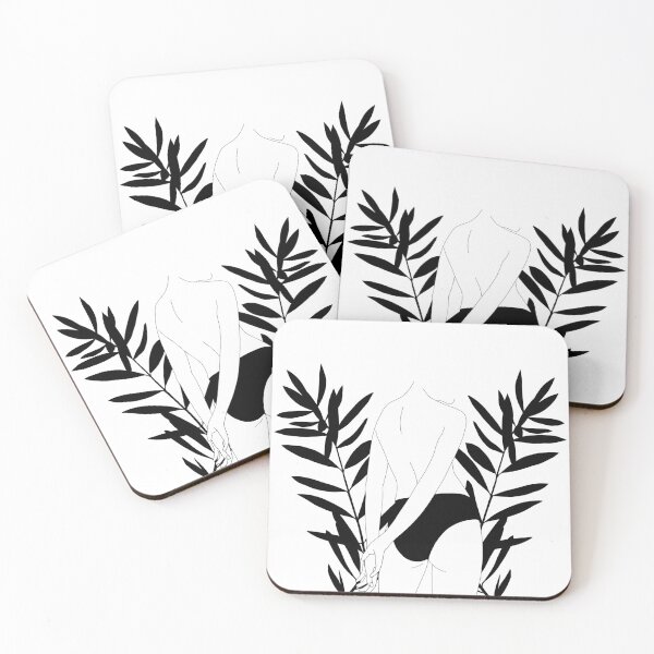 Item preview, Figure illustration with plants - Priya designed and sold by TheColourStudy.