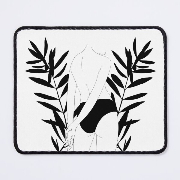Item preview, Figure illustration with plants - Priya designed and sold by TheColourStudy.