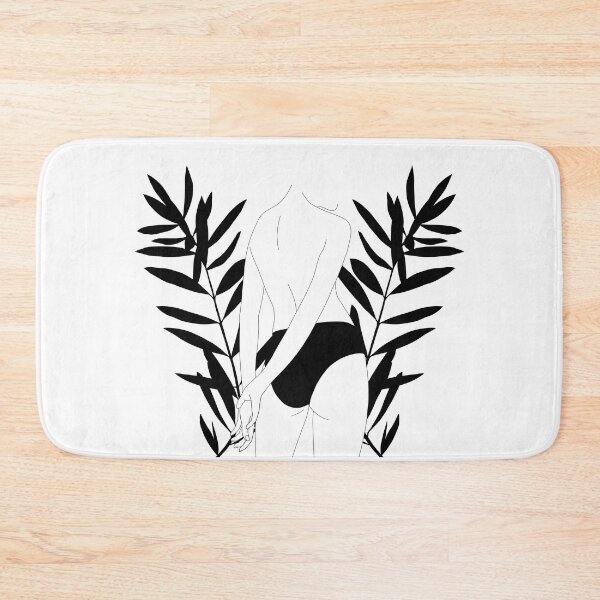 Item preview, Figure illustration with plants - Priya designed and sold by TheColourStudy.