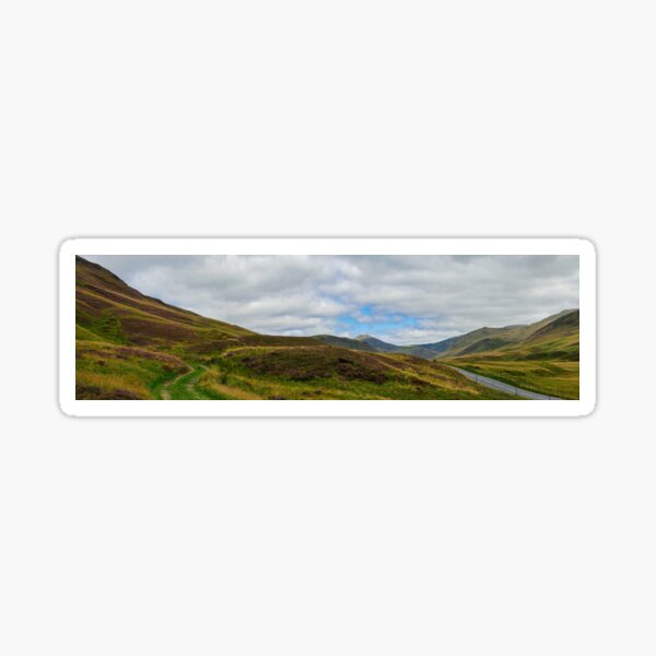Panorama of Glen Shee in Perthshire, Scotland Sticker