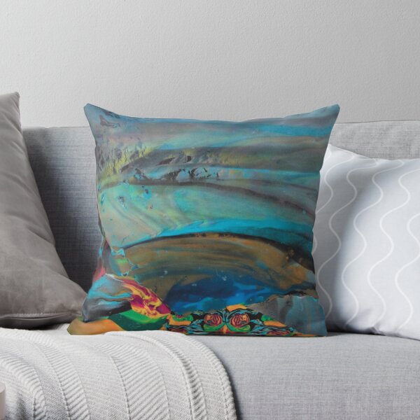 Blue moments Throw Pillow