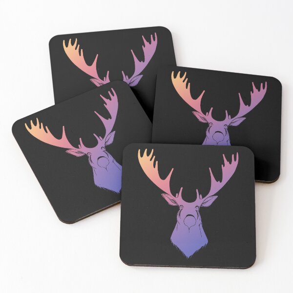 Item preview, Rainbow Moose Print designed and sold by ThePurpleMelon.