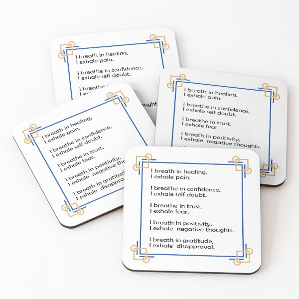 Item preview,  Inhale Exhale Positive Affirmations and Inspirational Messages designed and sold by Inspirationmotivation.