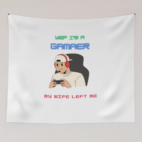Item preview, I'm a gamer my wife left me designed and sold by SenhajiWorld.