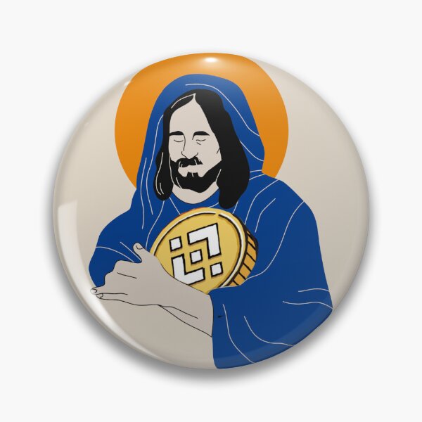Item preview, Jesus loves Binance designed and sold by Crypmetal.