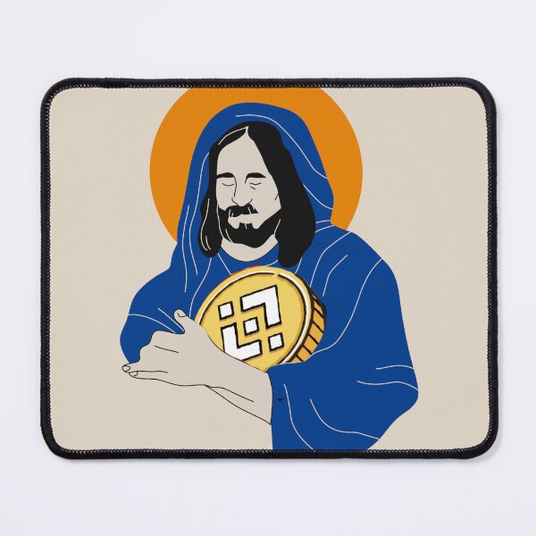 Item preview, Jesus loves Binance designed and sold by Crypmetal.