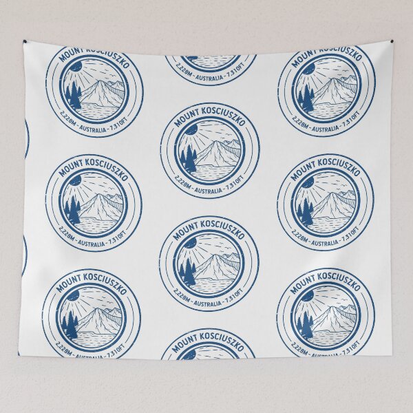 Item preview, Mount Kosciuszko Australia | Hiking | Skiing designed and sold by KrisSidDesigns.