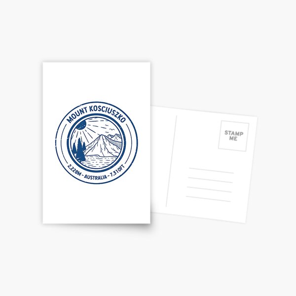 Item preview, Mount Kosciuszko Australia | Hiking | Skiing designed and sold by KrisSidDesigns.