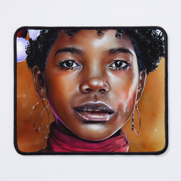 Item preview, Kaylen - Watercolor and ink - African American Christmas Caroler designed and sold by fruitfulskye.