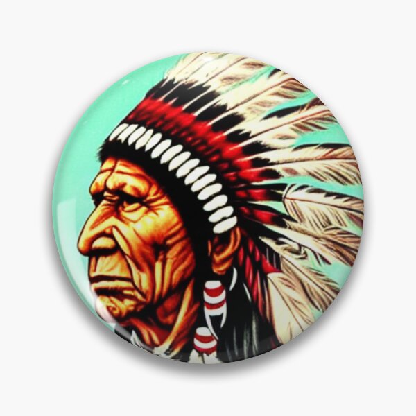 Item preview, Native American Indian chief, native American heritage and culture designed and sold by LoveAudra.
