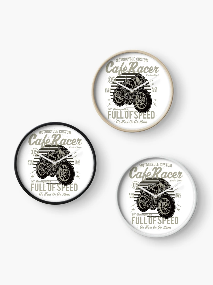 Thumbnail 3 of 4, Clock, Cafe Racer designed and sold by GraffitiBox.