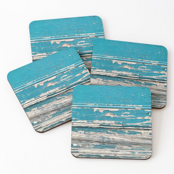 Item preview, peeling blue paint on wood designed and sold by Sansaranna.