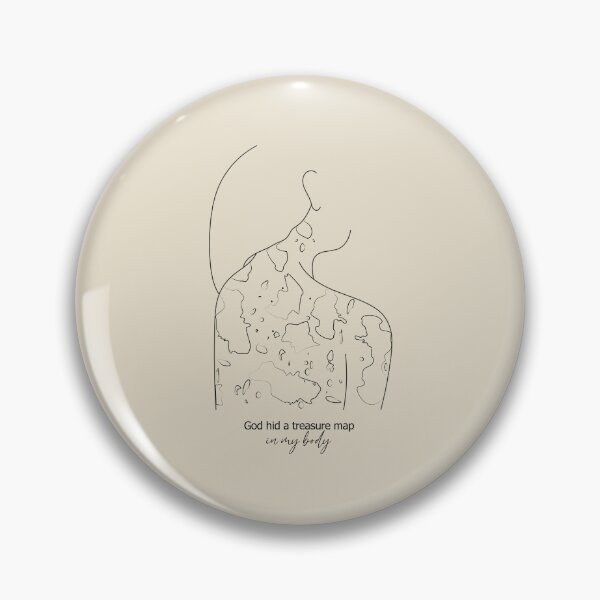 Item preview, Vitiligo awareness - God hid a treasure map in my body designed and sold by Vivid-wear.