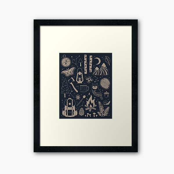 In den Wald Gerahmter Kunstdruck