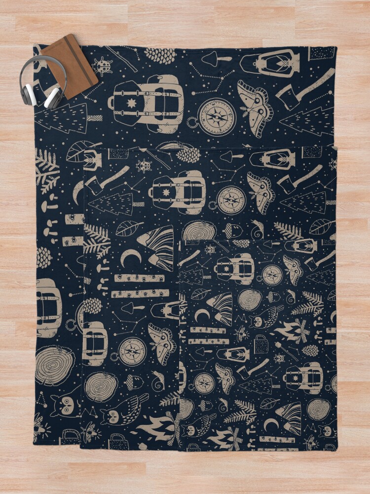 Alternate view of Into the Woods Throw Blanket